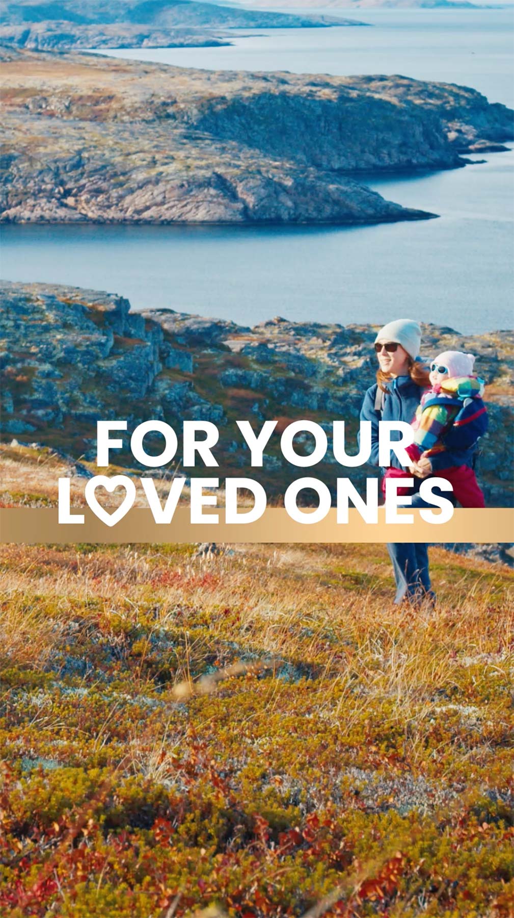 Load video: A video showcasing heartwarming moments of happy family time, promoting togetherness and a healthy, active lifestyle. Text overlay reads ‘For your loved ones.